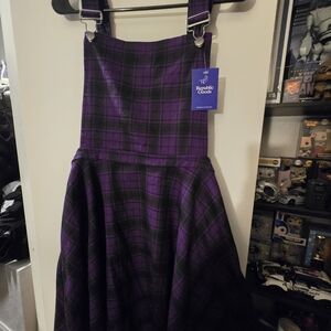 Hot Topic Purple Plaid Dress